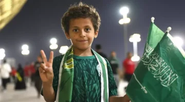 الجماهير السعودية تحتشد في قطر دعماً لمعركة فلسطين والحفاظ على صمود الأخضر 1